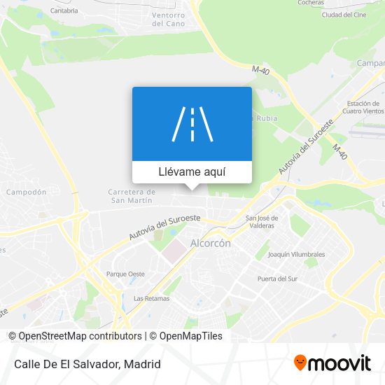 Mapa Calle De El Salvador