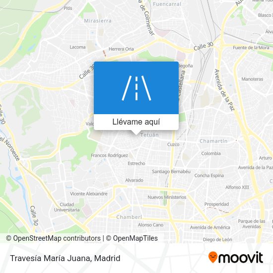 Mapa Travesía María Juana