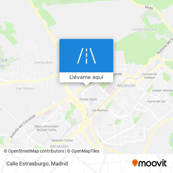 Mapa Calle Estrasburgo