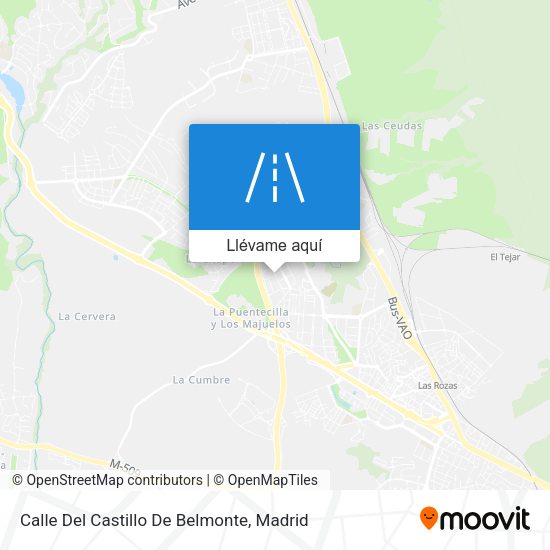 Mapa Calle Del Castillo De Belmonte