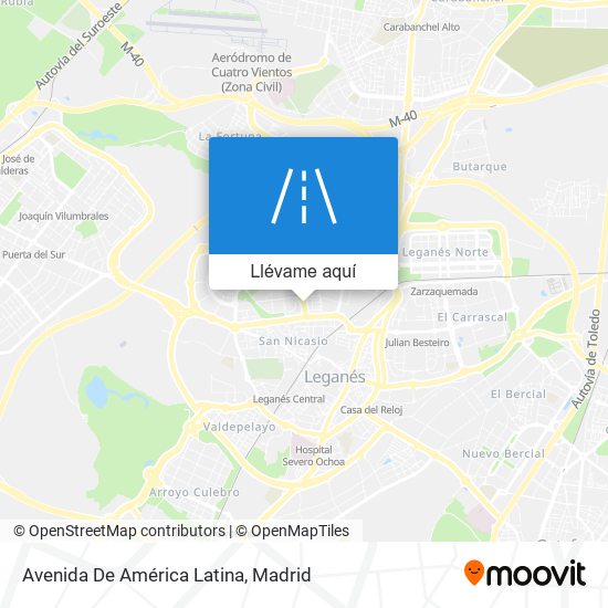 Mapa Avenida De América Latina