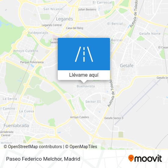 Mapa Paseo Federico Melchor