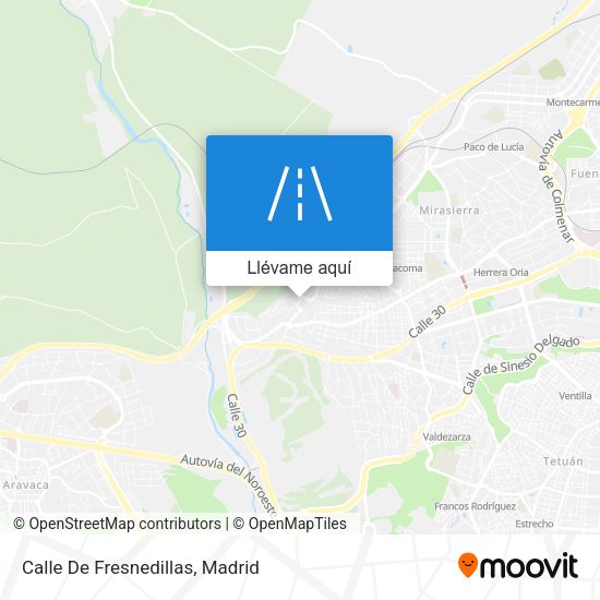 Mapa Calle De Fresnedillas