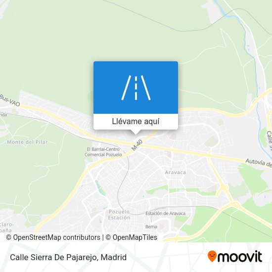 Mapa Calle Sierra De Pajarejo