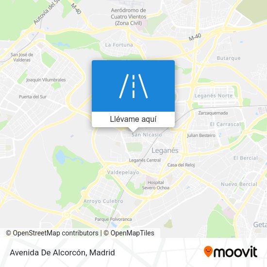 Mapa Avenida De Alcorcón