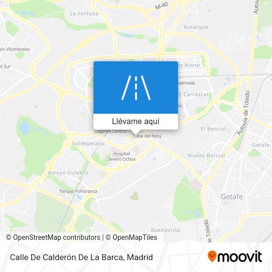 Mapa Calle De Calderón De La Barca