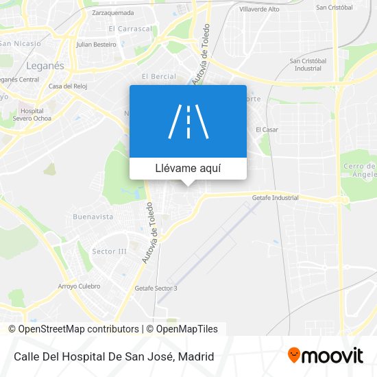 Mapa Calle Del Hospital De San José