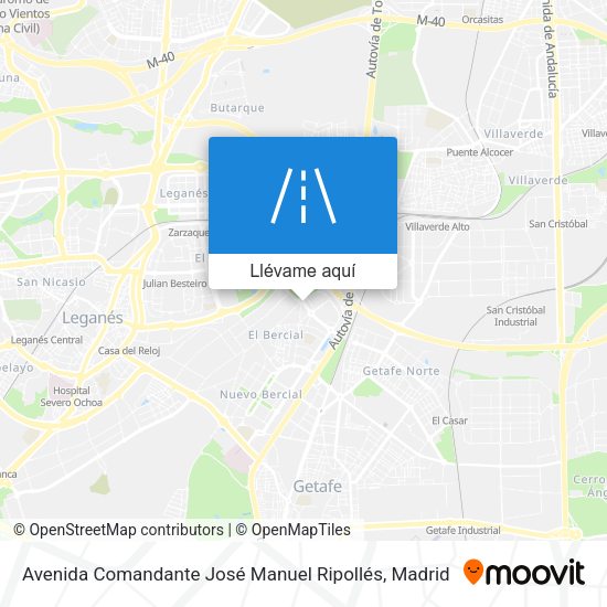 Mapa Avenida Comandante José Manuel Ripollés