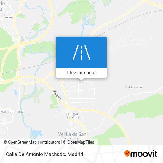 Mapa Calle De Antonio Machado
