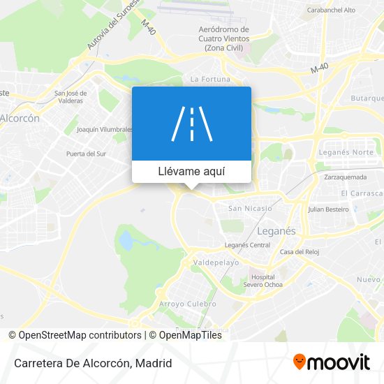 Mapa Carretera De Alcorcón