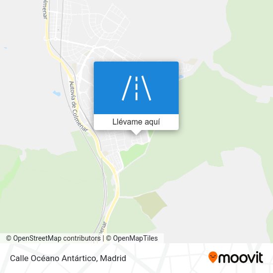 Mapa Calle Océano Antártico