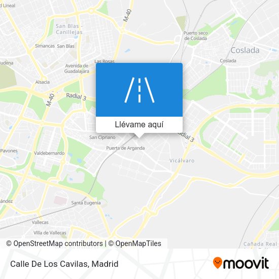 Mapa Calle De Los Cavilas