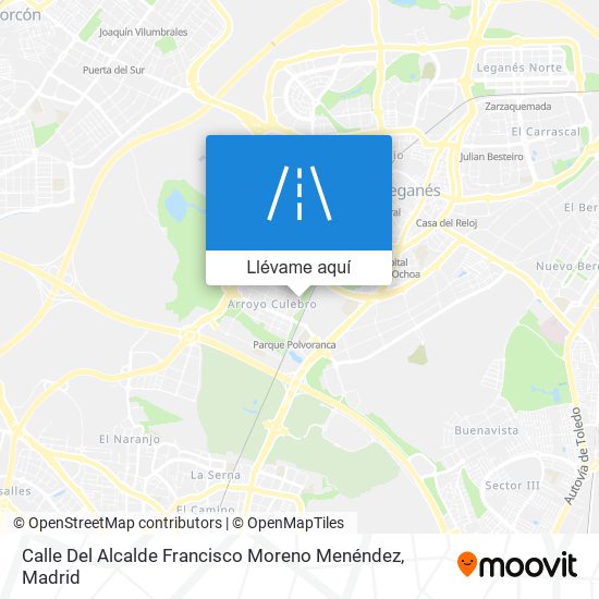 Mapa Calle Del Alcalde Francisco Moreno Menéndez