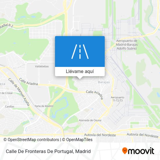 Mapa Calle De Fronteras De Portugal