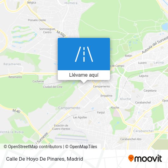 Mapa Calle De Hoyo De Pinares