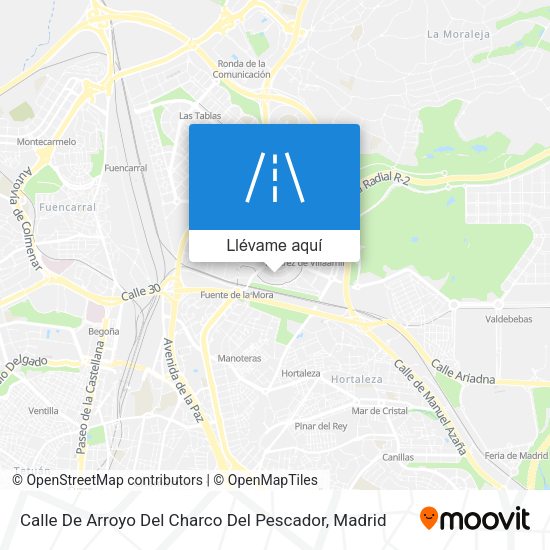 Mapa Calle De Arroyo Del Charco Del Pescador