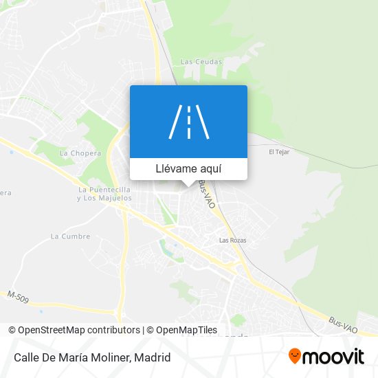 Mapa Calle De María Moliner