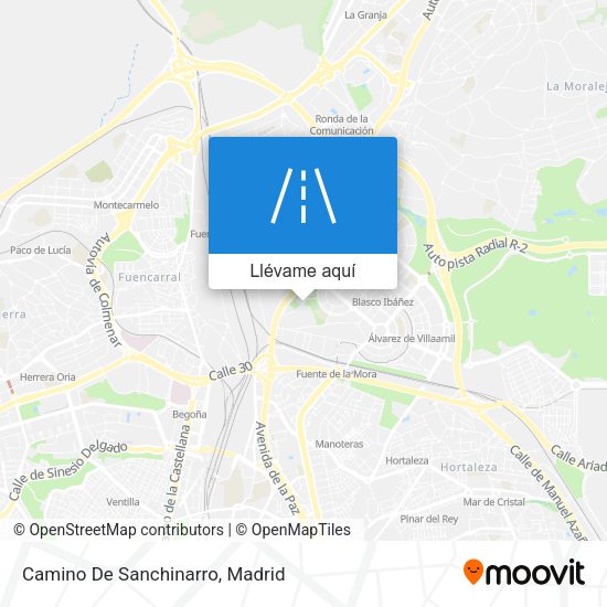 Mapa Camino De Sanchinarro