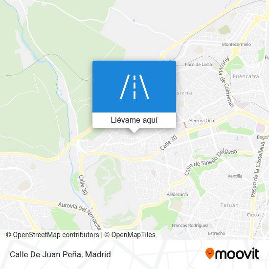 Mapa Calle De Juan Peña