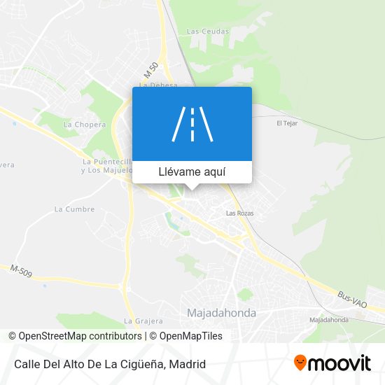 Mapa Calle Del Alto De La Cigüeña
