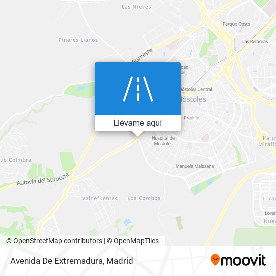 Mapa Avenida De Extremadura