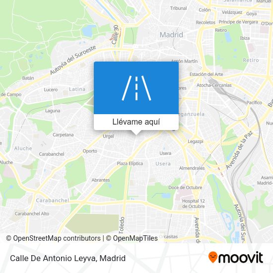 Mapa Calle De Antonio Leyva