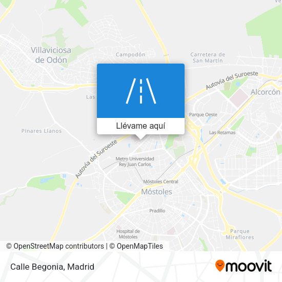 Mapa Calle Begonia