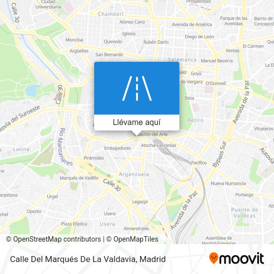 Mapa Calle Del Marqués De La Valdavia
