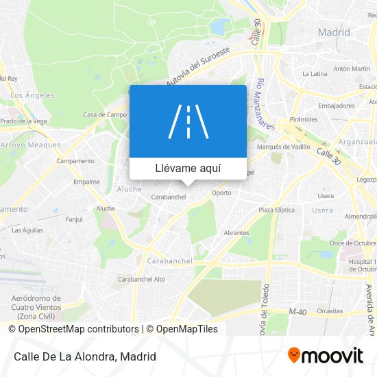 Mapa Calle De La Alondra