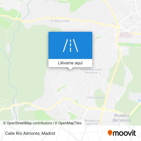 Mapa Calle Río Almonte