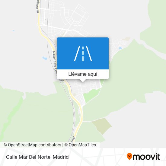 Mapa Calle Mar Del Norte