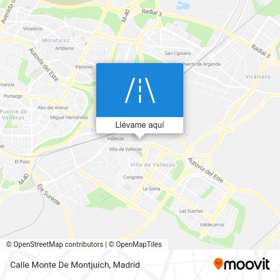 Mapa Calle Monte De Montjuich