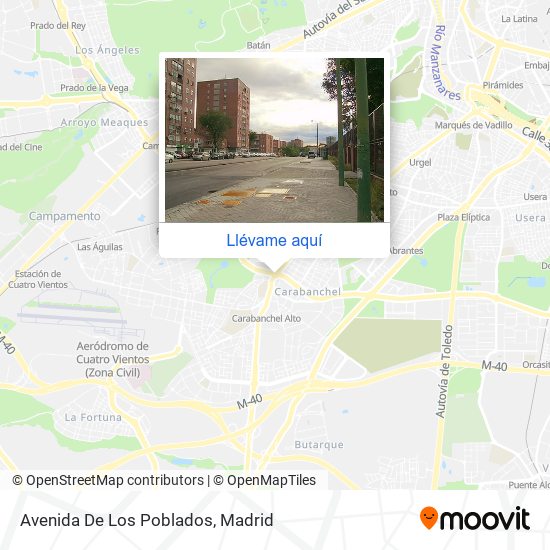 Mapa Avenida De Los Poblados