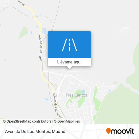 Mapa Avenida De Los Montes