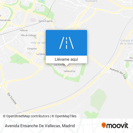 Mapa Avenida Ensanche De Vallecas