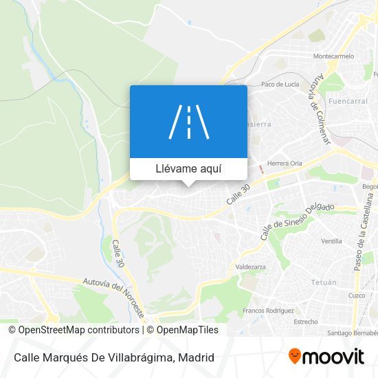 Mapa Calle Marqués De Villabrágima