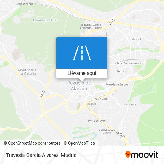Mapa Travesía García Álvarez