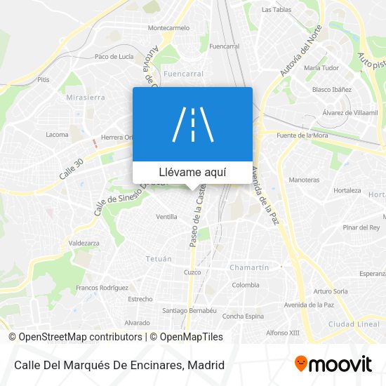 Mapa Calle Del Marqués De Encinares