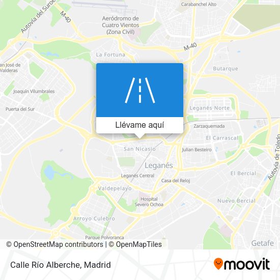 Mapa Calle Río Alberche