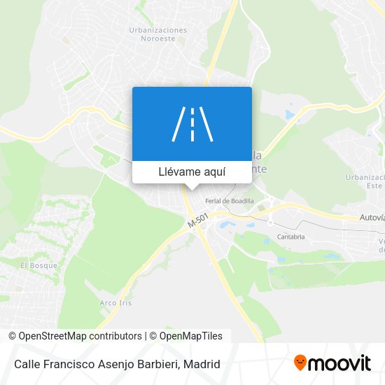 Mapa Calle Francisco Asenjo Barbieri