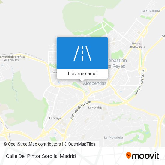 Mapa Calle Del Pintor Sorolla