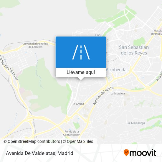 Mapa Avenida De Valdelatas