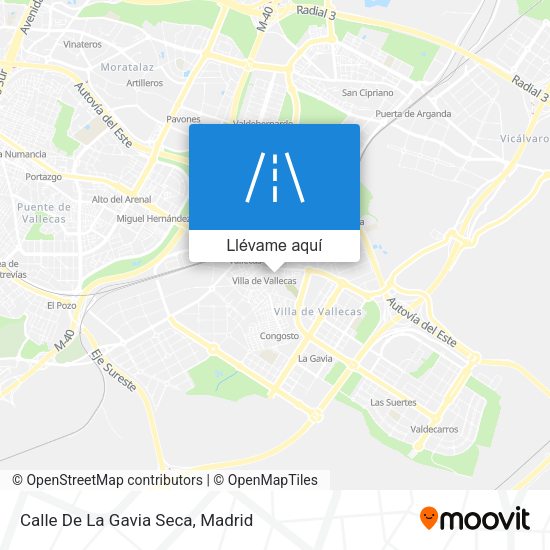 Mapa Calle De La Gavia Seca