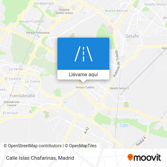 Mapa Calle Islas Chafarinas