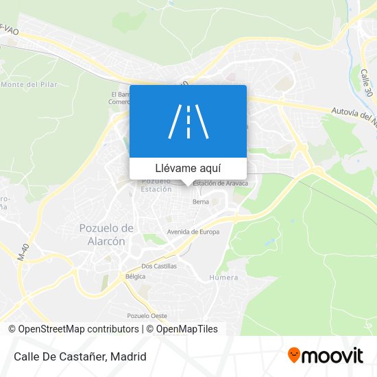 Mapa Calle De Castañer