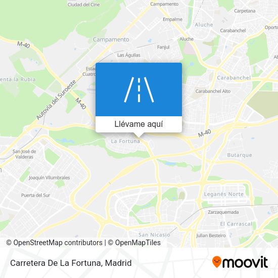 Mapa Carretera De La Fortuna
