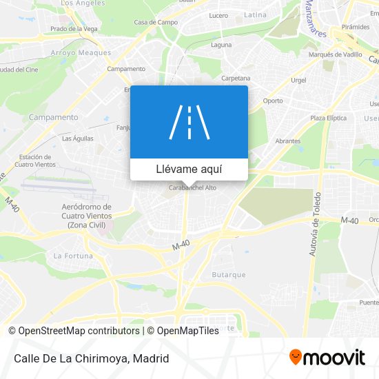 Mapa Calle De La Chirimoya