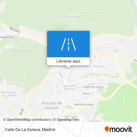 Mapa Calle De La Solana