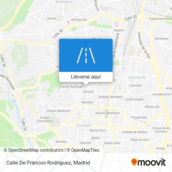 Mapa Calle De Francos Rodríguez