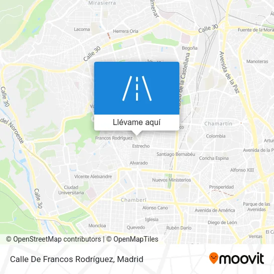 Mapa Calle De Francos Rodríguez